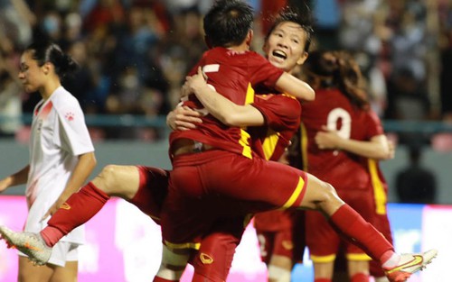 Ghi vào lưới Campuchia 7 bàn, tuyển nữ Việt Nam đoạt vé vào bán kết SEA Games 31