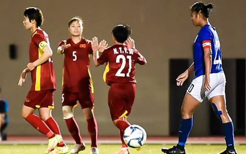 KẾT QUẢ bóng đá Nữ Việt Nam 5-0 Lào, nóng đá nữ Đông Nam Á