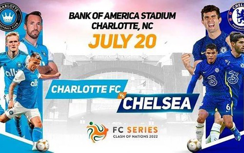 Link xem trực tiếp bóng đá Chelsea vs Charlotte, Giao hữu Hè 2022 (06h30, 21/7)
