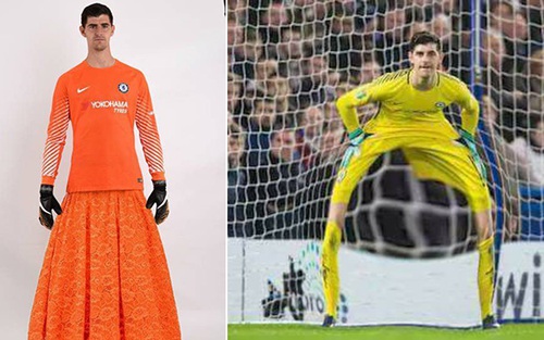 Chết cười trước ảnh chế thủ môn Courtois bị Messi ‘xâu kim’ 2 lần