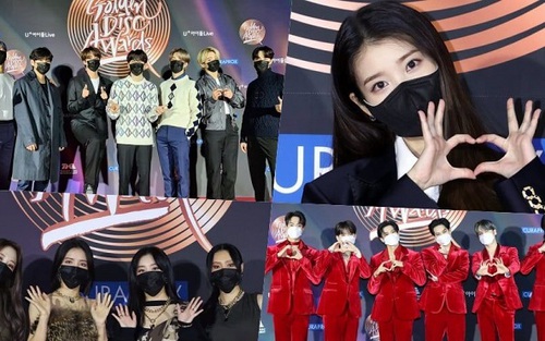 Ngắm dàn sao khủng tại thảm đỏ Golden Disc: BTS phá đội hình, Hwasa 'hở' táo bạo