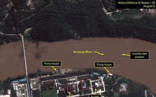 Trang mạng 38 North: Vỡ đập gần khu liên hợp hạt nhân của Triều Tiên