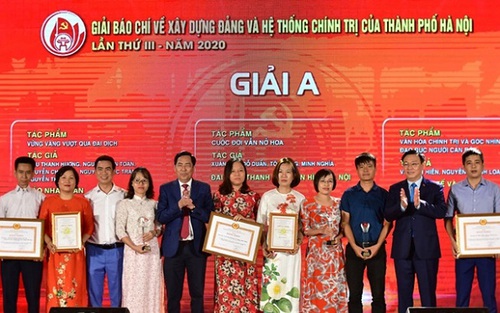 Giải thưởng giải báo chí thành phố Hà Nội lần thứ III: TTXVN đoạt 6 giải