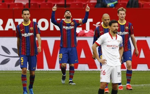 Sevilla 0-2 Barcelona: Messi solo đẳng cấp, Barca giành 3 điểm trên sân khách
