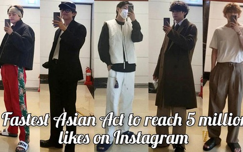 Loạt ảnh ‘tự sướng’ của V BTS lập kỷ lục mới trên Instagram?
