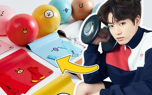 Tập gym cùng các sản phẩm lạ mắt gắn kết với BTS và BT21