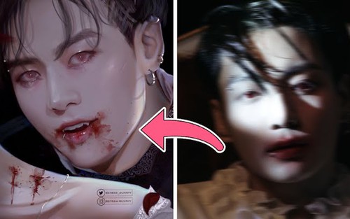 10+ hình ảnh vampire Jungkook do fan chế từ teaser ‘Me, Myself, and Jung Kook’