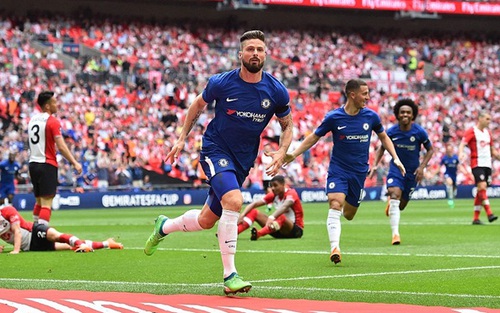 Chelsea 2-0 Southampton: Morata, Giroud lập công; Chelsea đấu M.U ở chung kết cúp FA (KT)