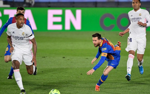 Real Madrid 2-1 Barcelona: Và Messi lại bất lực...