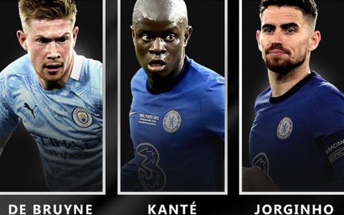 TIẾT LỘ: Jorginho vượt Kante, De Bruyne đoạt giải Cầu thủ xuất sắc nhất UEFA