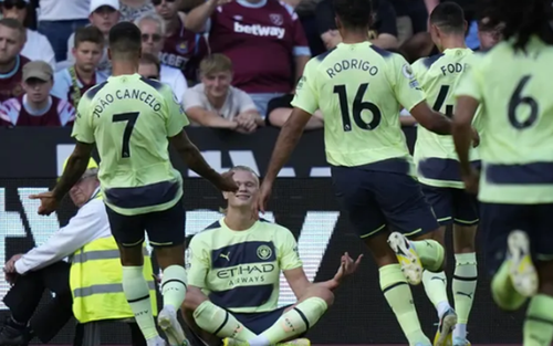 West Ham 0-2 Man City: Haaland lập cú đúp, Man City khẳng định sức mạnh