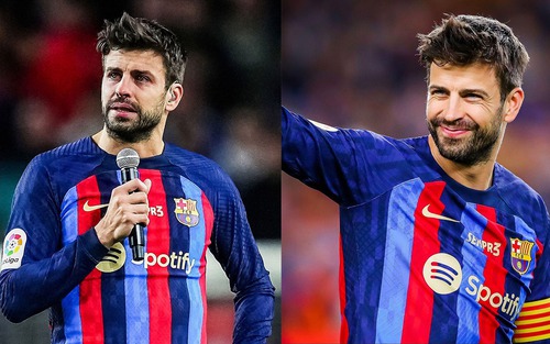 Pique chia tay đầy cảm xúc trong trận đấu cuối cùng tại Barcelona