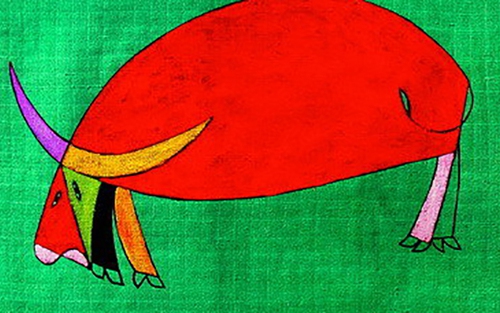 Chú trâu đủng đỉnh 'đi qua lịch sử'
