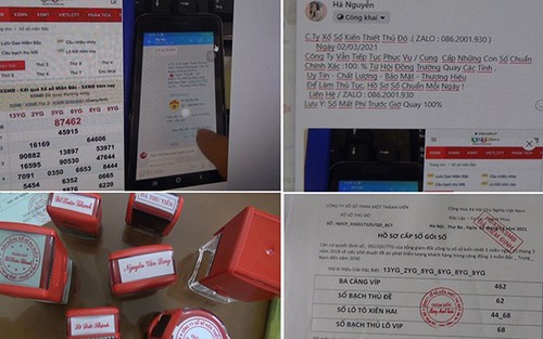 Bắt 7 đối tượng lừa bán số lô, số đề trúng thưởng để chiếm đoạt tài sản