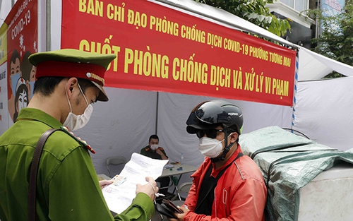 Hà Nội xử phạt vi phạm trên 8 tỷ đồng sau hơn một tuần thực hiện giãn cách xã hội