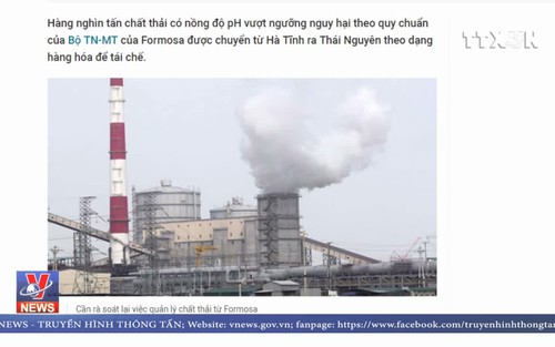 VIDEO: Thông tin về việc rò rỉ hàng tấn chất thải từ Formosa
