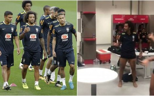 Neymar và các cầu thủ Brazil thư giãn ‘cực chất’ với trái bóng