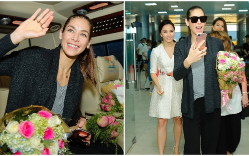 VIDEO: 'Tượng đài nhan sắc thế giới' Dayana Mendoza trở lại Việt Nam sau 10 năm đăng quang