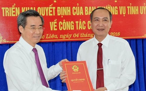 Miễn nhiệm chức vụ Phó Chủ tịch UBND TP.HCM và tỉnh Bạc Liêu
