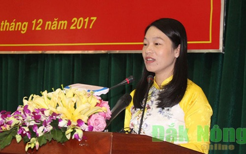 Miễn nhiệm chức vụ Giám đốc Sở VH,TT&DL Đắk Nông đối với bà Vũ Thị Ái Duyên