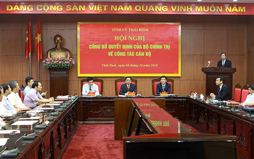 Công bố quyết định đồng chí Ngô Đông Hải giữ chức Phó Bí thư Thường trực Tỉnh ủy Thái Bình