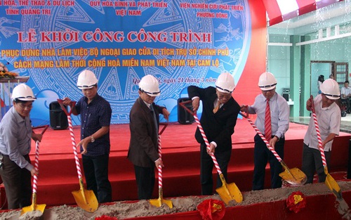 Khởi công phục dựng Nhà làm việc Bộ ngoại giao của Di tích Trụ sở Chính phủ Cách mạng lâm thời Cộng hòa miền Nam Việt Nam