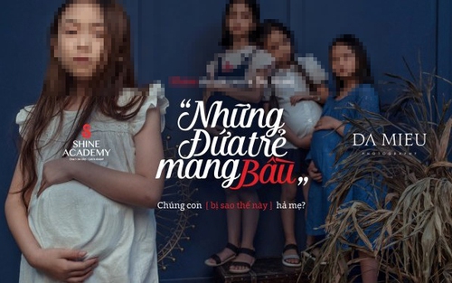 Bộ ảnh 'Những đứa trẻ mang bầu' gây tranh cãi vì để lộ mặt mẫu nhí