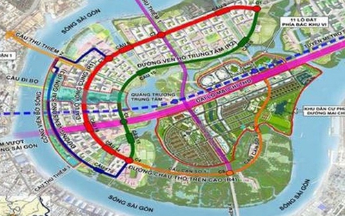 Bản đồ quy hoạch khu đô thị mới Thủ Thiêm bị thất lạc đã được thay thế bởi quy hoạch chung năm 2005