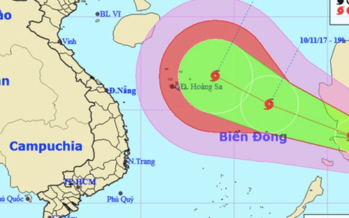 Trong 12 giờ tới, bão số 13 sẽ suy yếu dần thành áp thấp nhiệt đới