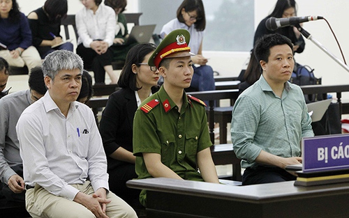 Y án sơ thẩm với Hà Văn Thắm, Nguyễn Xuân Sơn