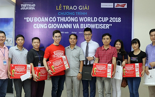 Tưng bừng trao giải thưởng 'Dự đoán vòng bảng World Cup 2018'