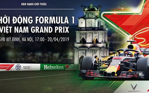 Khởi động F1 Việt Nam Grand Prix tại SVĐ Quốc gia Mỹ Đình ngày 20/4