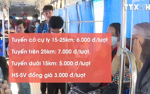 VIDEO: Giá vé xe buýt TP.HCM tăng từ 1/5