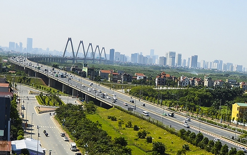 Đường Võ Nguyên Giáp đẹp nhất Thủ đô bát ngát màu xanh
