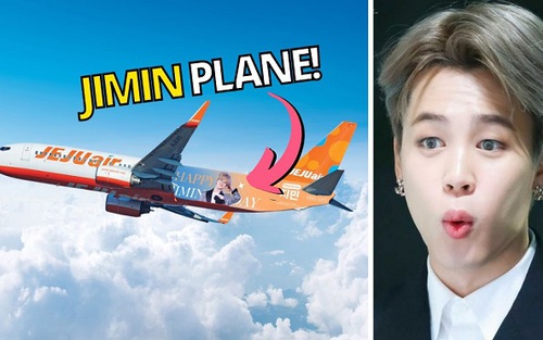 ARMY chơi cực lớn khi mang cả một chuyến bay làm quà sinh nhật Jimin BTS