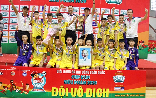U11 SLNA lần thứ 6 vô địch BĐ Nhi đồng toàn quốc