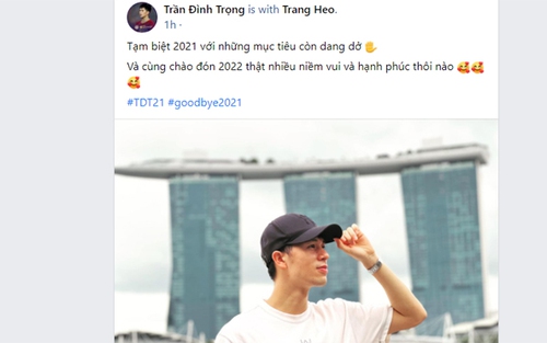 Đình Trọng đăng ảnh tạm biệt năm cũ, Duy Mạnh khuyên ‘lấy vợ đi’