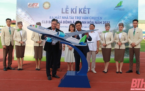 Bamboo Airways tài trợ vận chuyển cho CLB Đông Á Thanh Hoá năm thứ 2 liên tiếp