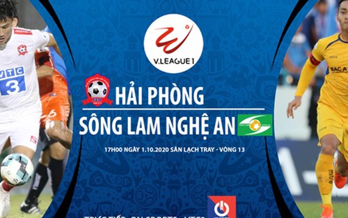 Link xem trực tiếp bóng đá. Hải Phòng vs SLNA. VTC3. Trực tiếp bóng đá Việt Nam