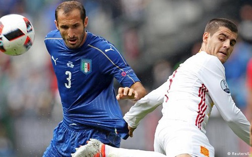 Đội hình thi đấu Ý vs Tây Ban Nha: Morata dự bị, Torres đối đầu Chiellini và Bonucci