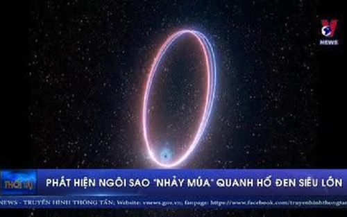 Phát hiện ngôi sao 'nhảy múa' quanh hố đen siêu lớn