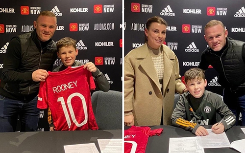 MU ký hợp đồng với con trai Rooney
