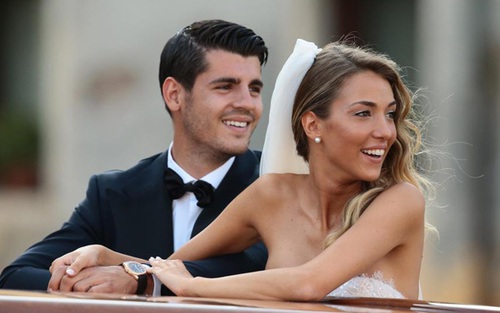 Vợ mới cưới của Morata có hành động đặc biệt, dự báo chồng sắp đến Man United