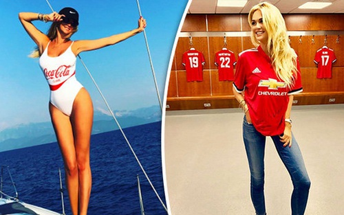 Ngắm nhan sắc đại sứ World Cup đến Old Trafford mà fan M.U van nài... đừng đi