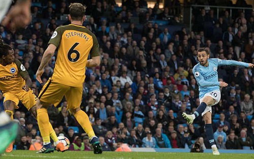 Man City lập liền 3 kỷ lục sau trận thắng Brighton
