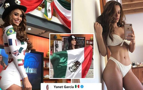 MC thời tiết nóng bỏng nhất thế giới ăn mừng chiến thắng của Mexico