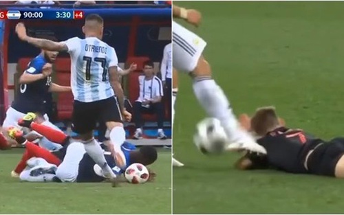 Fan kêu gọi FIFA treo giò Otamendi 10 trận vì chơi xấu Pogba, Giroud và Rakitic