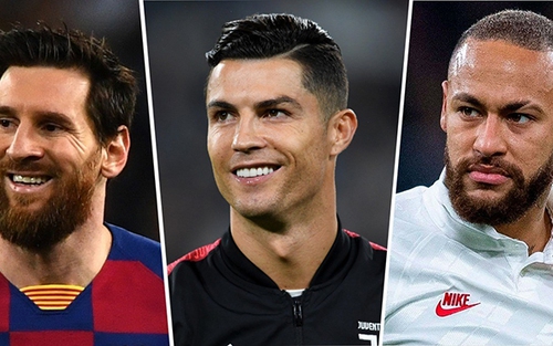 Top 10 cầu thủ lương cao nhất thế giới 2020: Ronaldo vẫn số một, trên Messi và Neymar