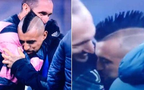 Vidal hôn logo Juventus, fan Inter Milan phẫn nộ