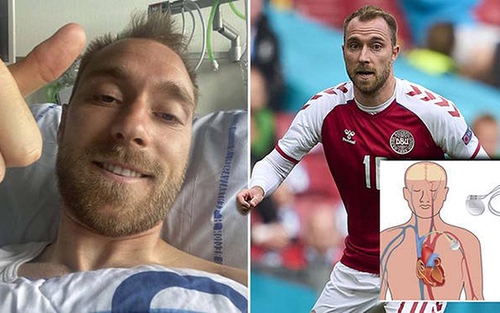 Christian Eriksen chính thức xuất viện